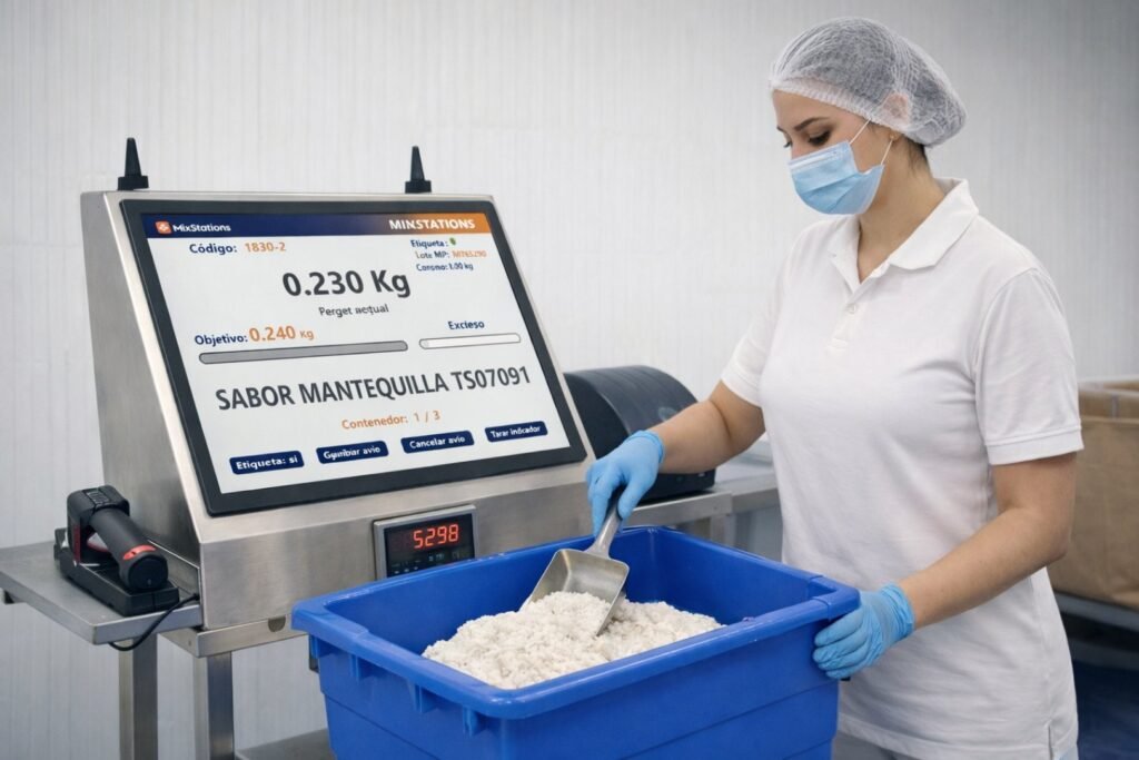 mujer pesando en carrito