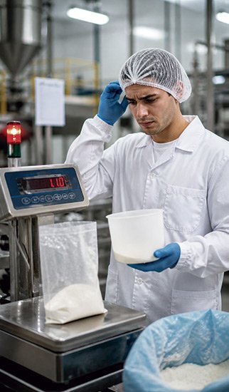 Controlar el error humano en el pesaje manual de ingredientes error humano