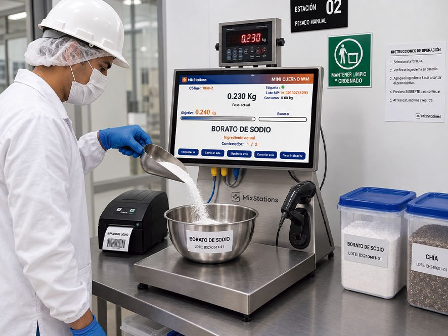 Buenas prácticas durante el pesaje manual de ingredientes buenaspracticas