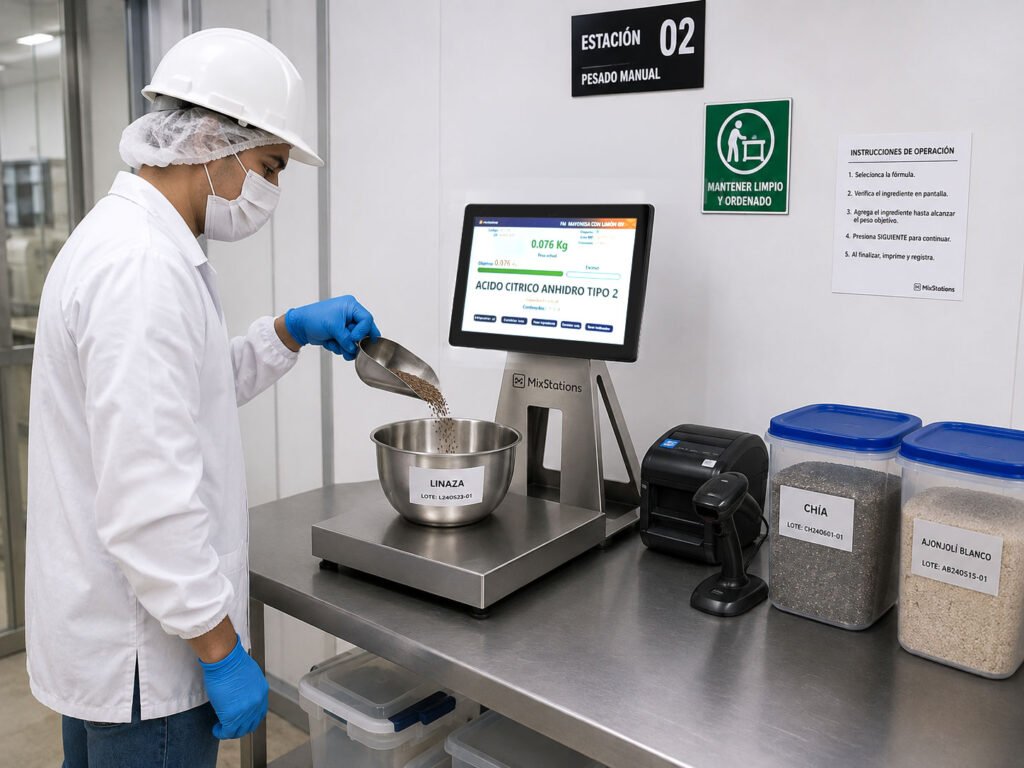 Buenas prácticas durante el pesaje manual de ingredientes buenaspracticas
